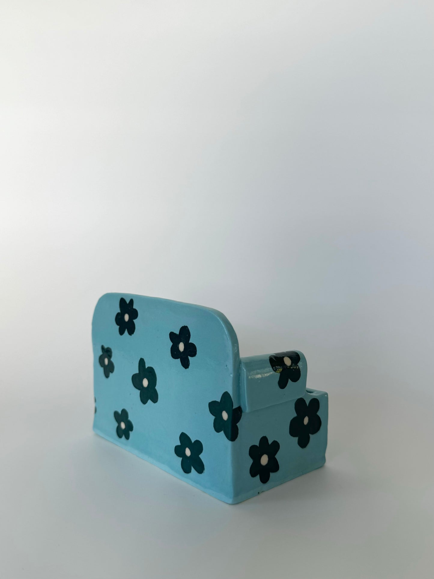 Blue Flower Power Mini Sofa