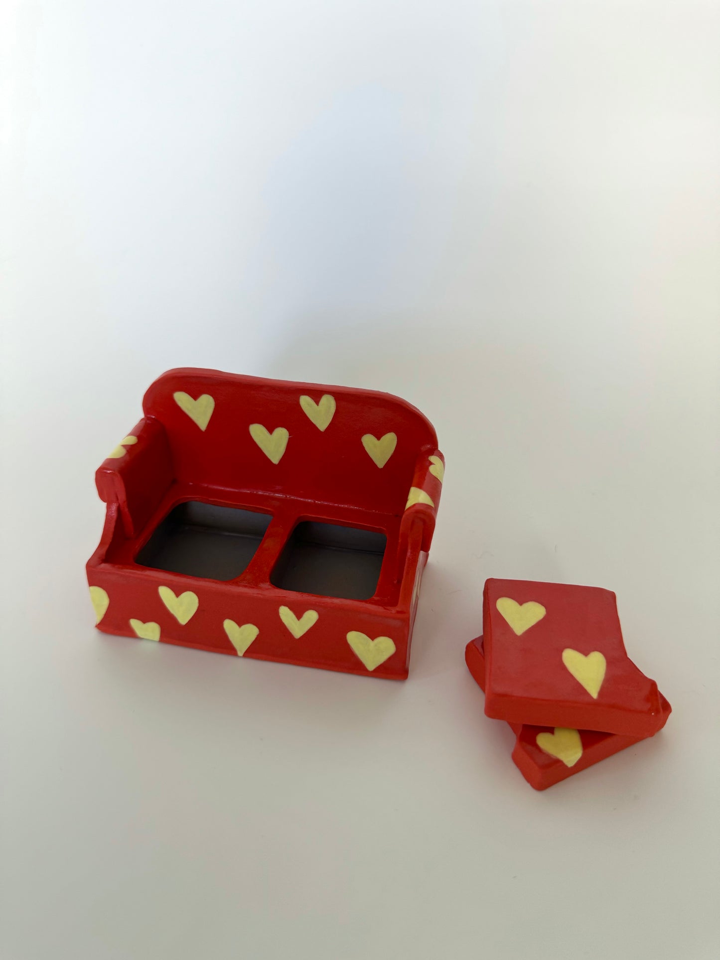 Red Hearts Mini Sofa