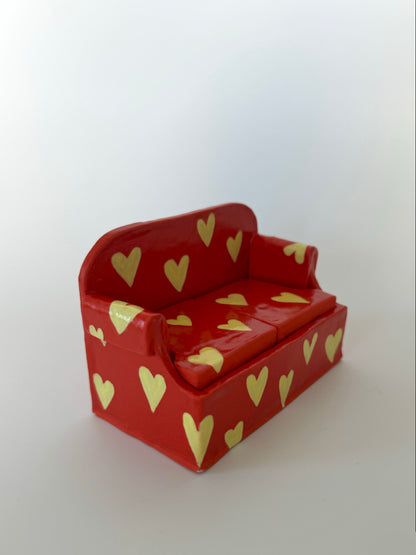 Red Hearts Mini Sofa