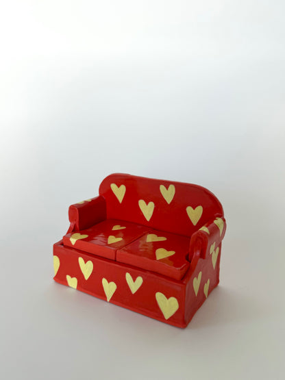 Red Hearts Mini Sofa