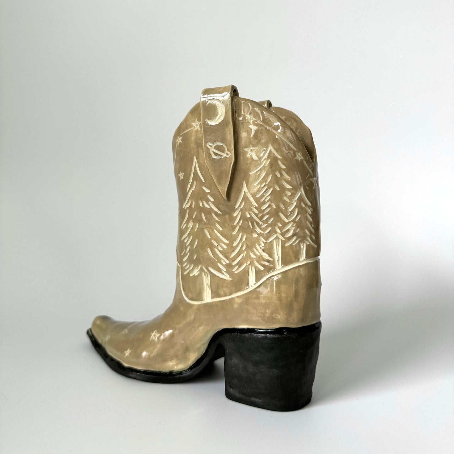 Woodsy Cowboy Boot Vase